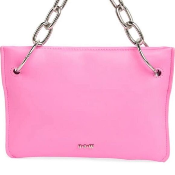 House of Want Taffy Pink Chill Clutch Handbag | Chain Strap | Brand NWT